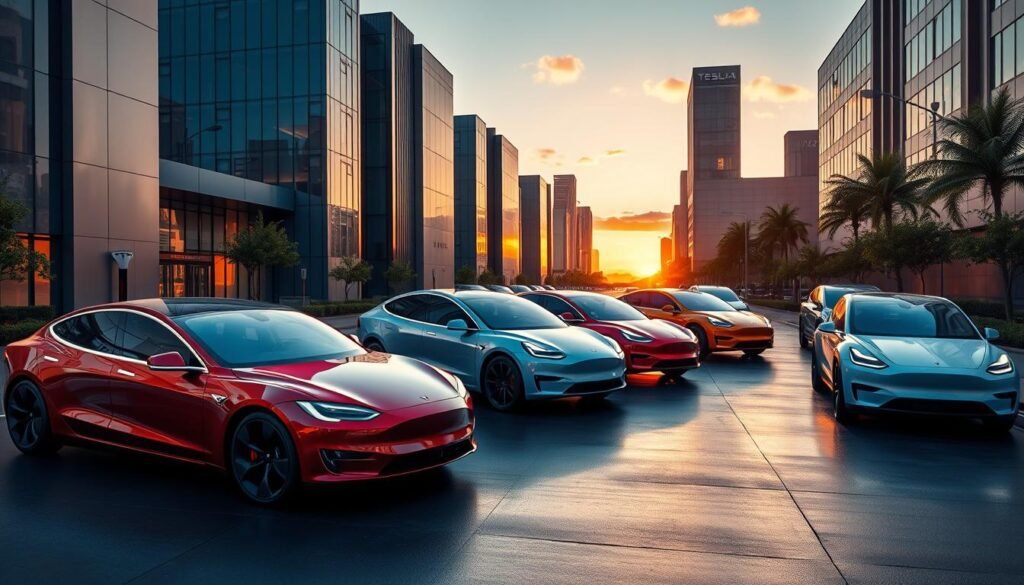 Tesla electric vehicles lineup